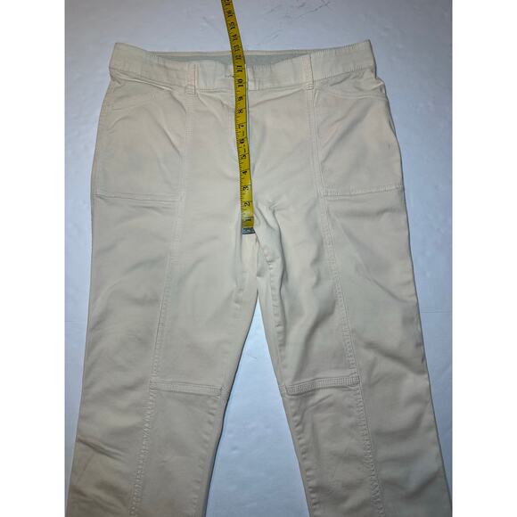 Chico’s Pants Women’s Size 2R US 12R Yellow Slim Ankle Secret Stretch Casual - Picture 2 of 8